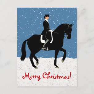 Navidad del caballo del Dressage Nevado