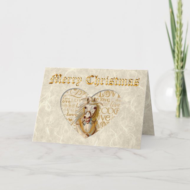 Navidad del caballo del vintage (Anverso)