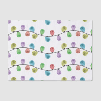 Navidad del cráneo enciende el papel seda