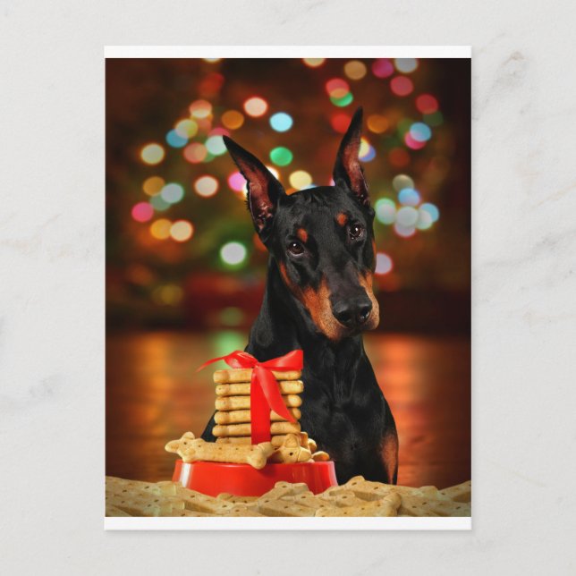Navidad del Doberman (Anverso)