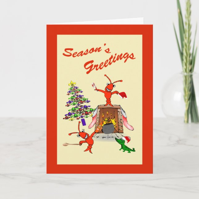 Navidad del Gumbo de los cangrejos de Cajun (Anverso)