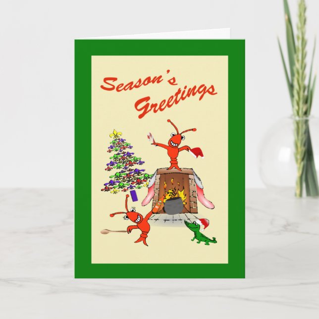 Navidad del Gumbo de los cangrejos de Cajun (Anverso)