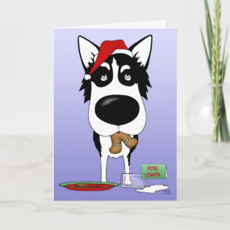 Navidad del husky siberiano