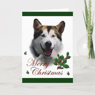 Navidad del Malamute de Alaska