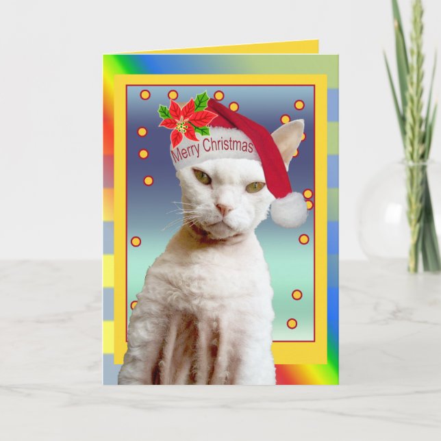 Navidad del maullido de Santa del gato de la (Anverso)