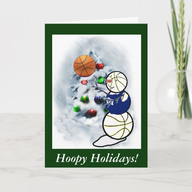 Navidad del muñeco de nieve del baloncesto (Anverso)