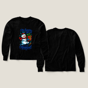 Navidad del Muñeco de Nieve Mágico Jersey Festivo