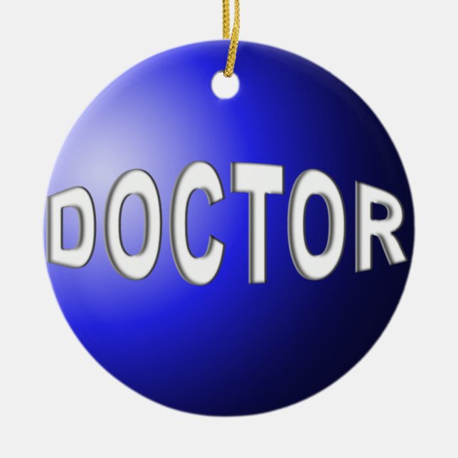 NAVIDAD DEL ORNAMENTO DEL MÉDICO (Frente)