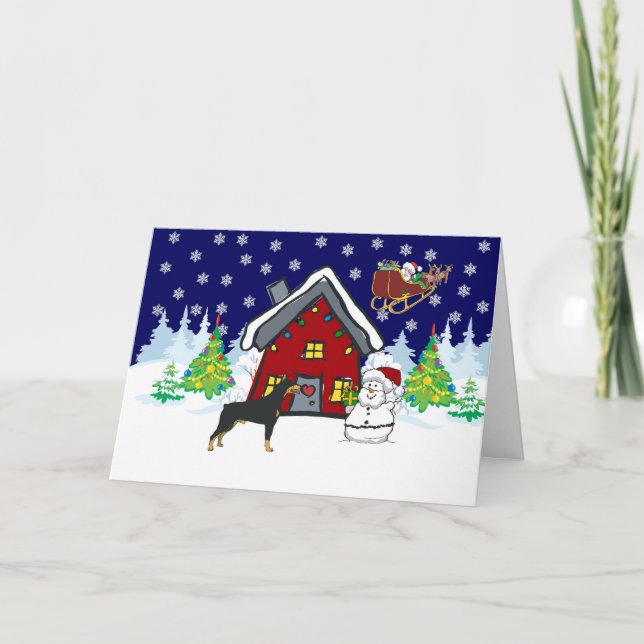 Navidad del país del Doberman (Anverso)