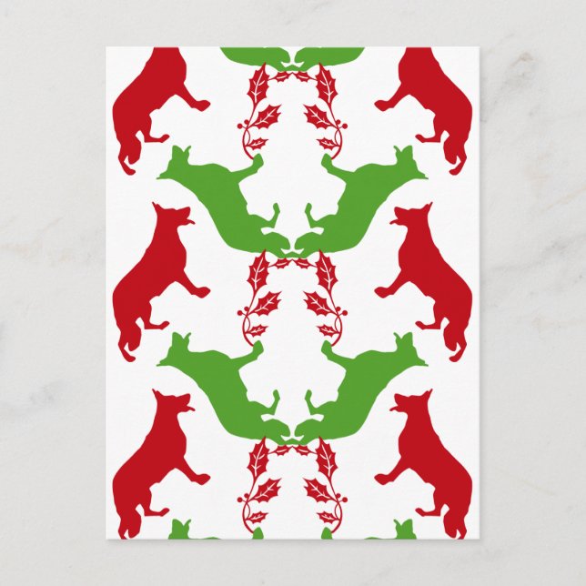 Navidad del pastor alemán (Anverso)