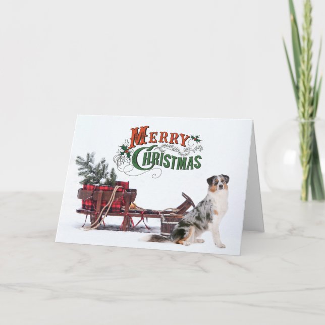 Navidad del Pastor Australiano (Anverso)