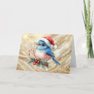 Navidad del pequeño pajarito azul