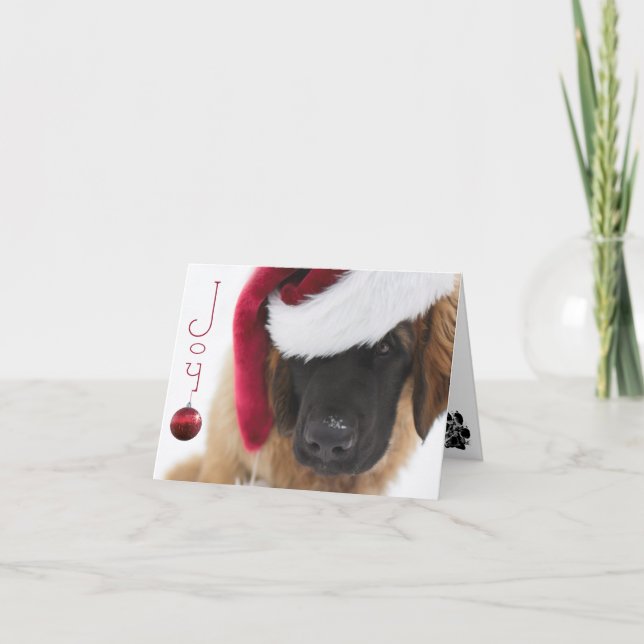 Navidad del perrito de Leonberger (Anverso)