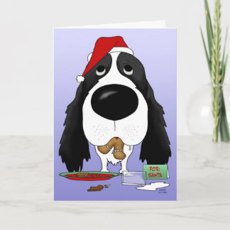 Navidad del perro de aguas de saltador inglés