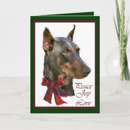 Navidad del Pinscher del Doberman