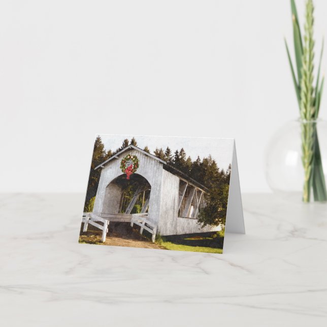 Navidad del puente cubierto de Weddle (Anverso)