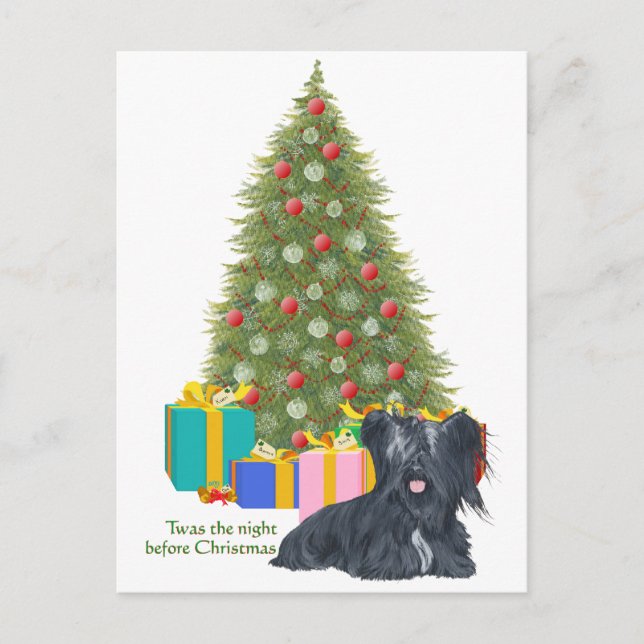Navidad del Skye Terrier (Anverso)