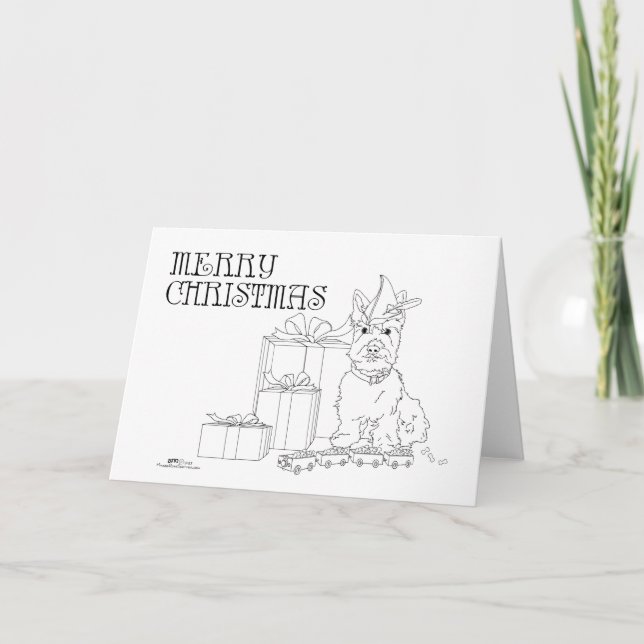 Navidad del Terrier Escocés (Anverso)
