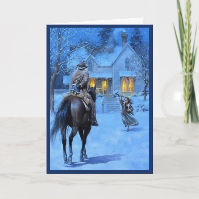 Navidad del vaquero del vintage (Anverso)