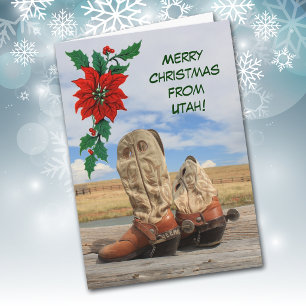 Navidad Desde Bota Vaquera De Utah