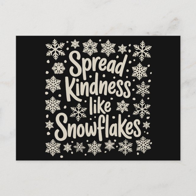 Navidad Difunde Amabilidad Como Copos de Nieve Xma (Anverso)
