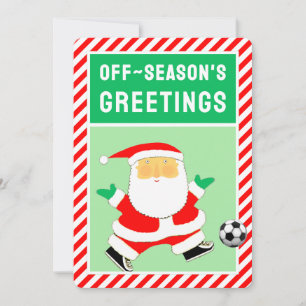 Navidad divertida de fútbol