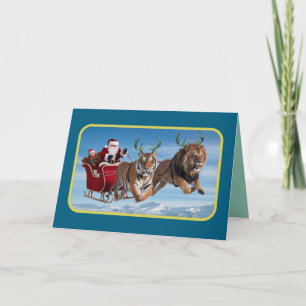 Navidad divertida de gato grande