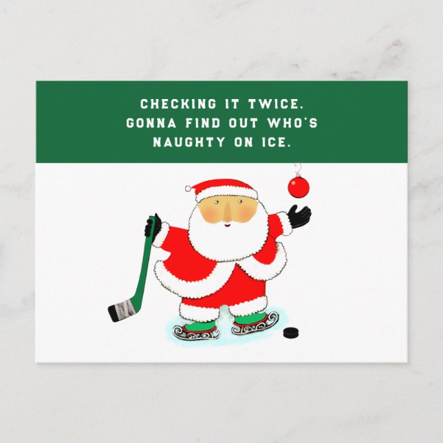 Navidad divertida de hockey (Anverso)