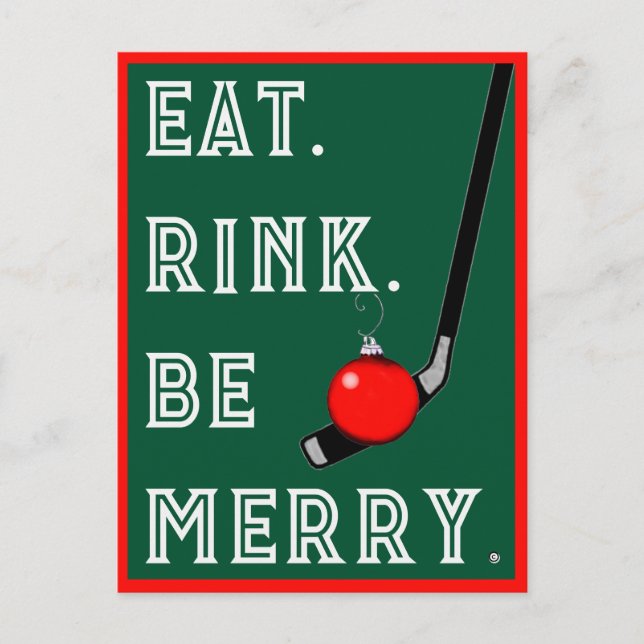 Navidad divertida de hockey (Anverso)