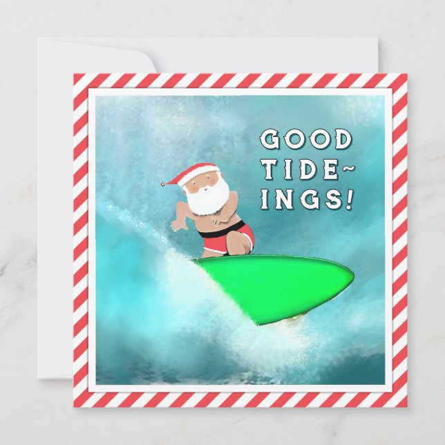 Navidad divertida en la playa (Anverso)