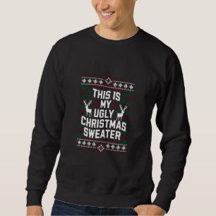 Navidad Divertida Esta Es Mi Suéter Feo De Navidad