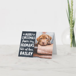 Navidad Divertida Foto Personalizada de Mascota Mo