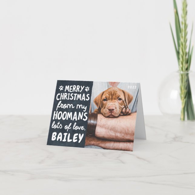 Navidad Divertida Foto Personalizada de Mascota Mo (Anverso)