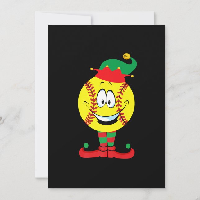 Navidad divertida softball ELF Navidad pijama a ju (Anverso)