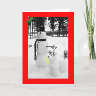 Navidad divertido del muñeco de nieve