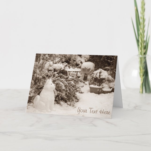 navidad divertido del muñeco de nieve de Akita de (Anverso)