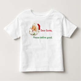 Navidad divertido Santa de la camiseta del niño