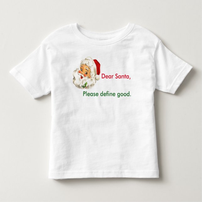 Navidad divertido Santa de la camiseta del niño (Anverso)