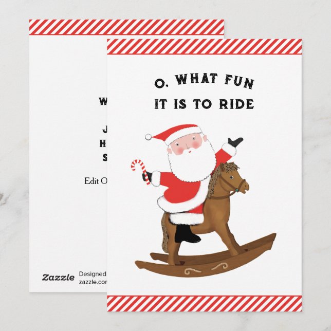 Navidad ecuestre creativa (Anverso / Reverso)