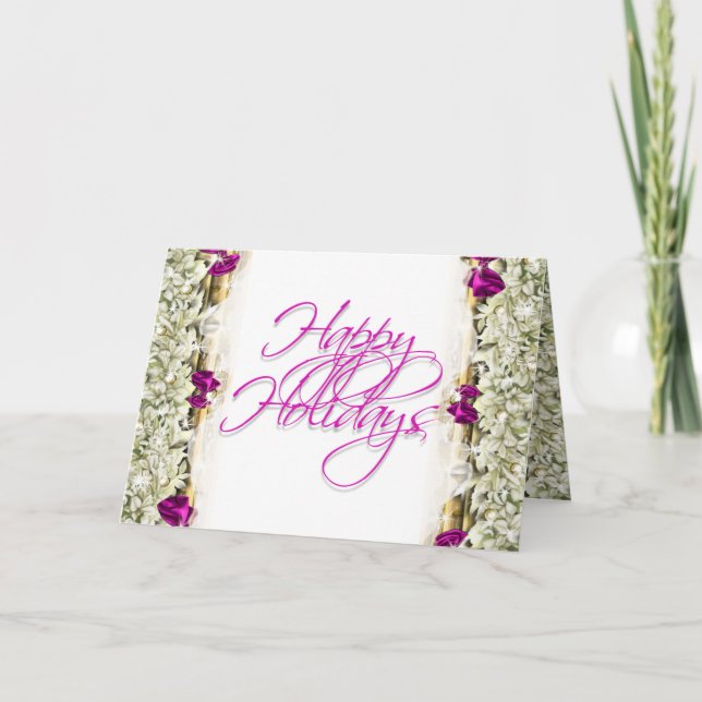 Navidad elegante que saluda el espacio en blanco (Anverso)