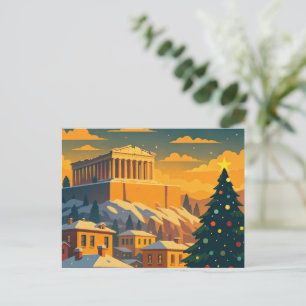 Navidad en Atenas – Escena festiva de las vacacion