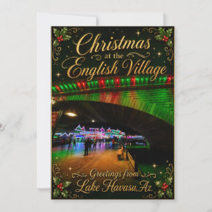 Navidad en el pueblo inglés Lake Havasu Az.