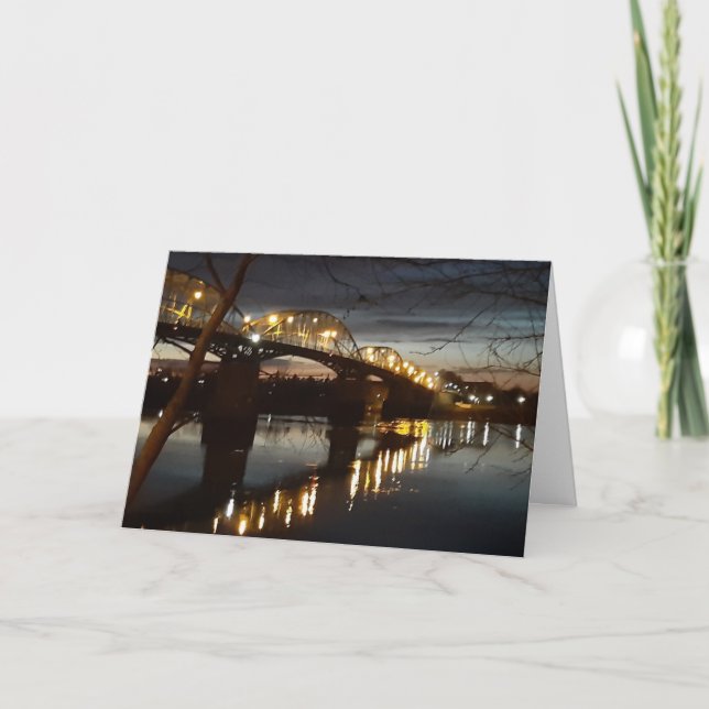 Navidad en Esztergom Hungría tarjeta en blanco (Anverso)