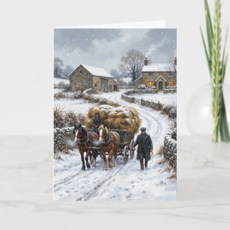 Navidad en granja victoriana: Carro de heno