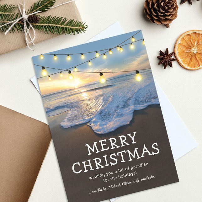 Navidad en la playa del océano sin foto (Subido por el creador)