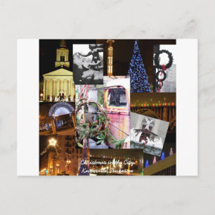 Navidad en la postal Knoxville, Tenness de la