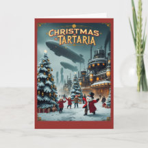 Navidad en la tarjeta de Tartaria Conspiración vin