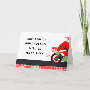 Navidad en motocicleta