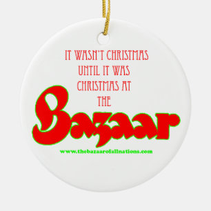 "Navidad en ornamento del bazar"