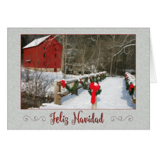 Navidad en pintura de invierno